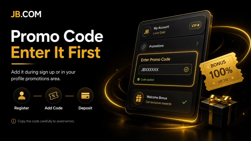 JB.COM promo code activation and welcome rewards